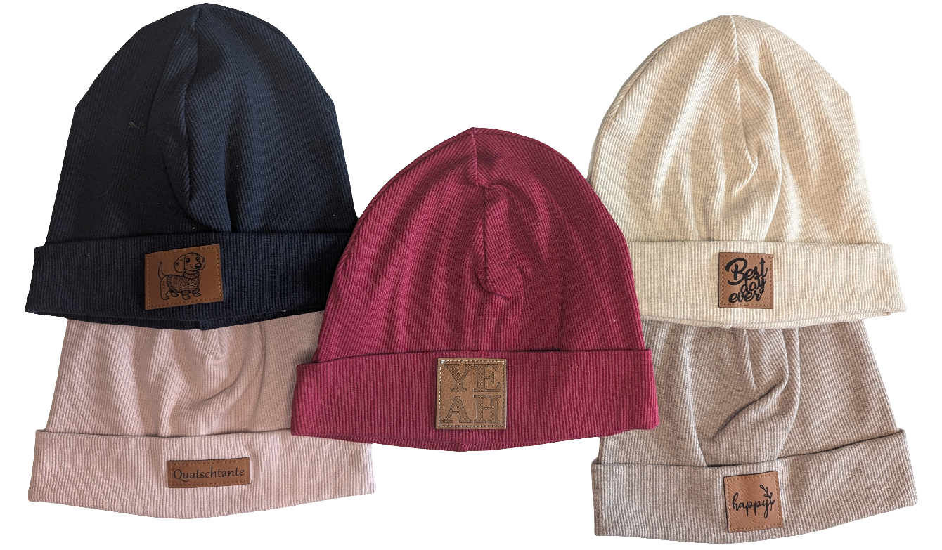 Kindermützen Rippbeanie Rippmütze KU: 52-56 Gr. ca. 110/116/122/128/134/140/146