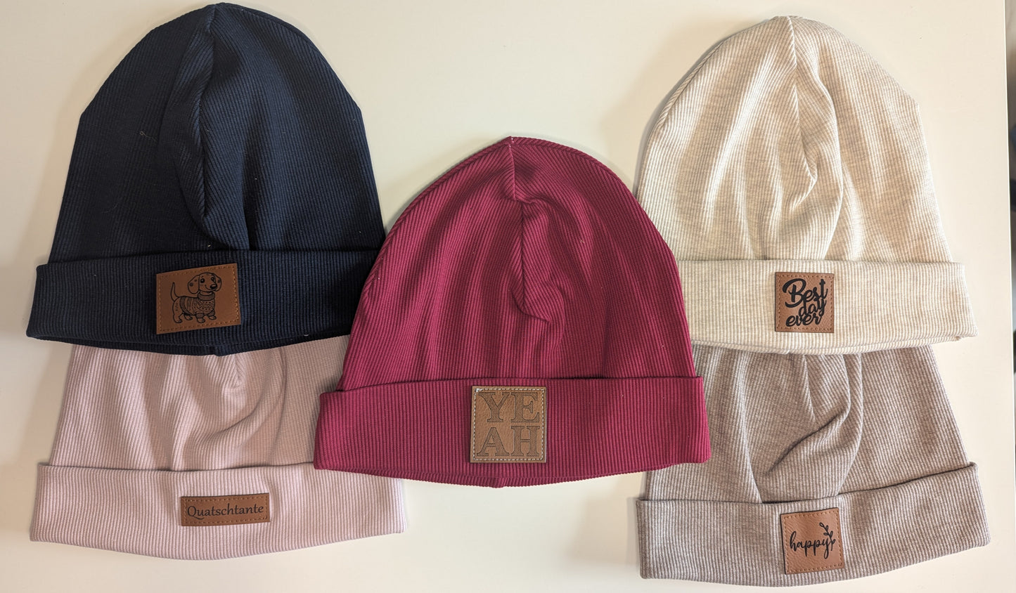 Kindermützen Rippbeanie Rippmütze KU: 52-56 Gr. ca. 110/116/122/128/134/140/146