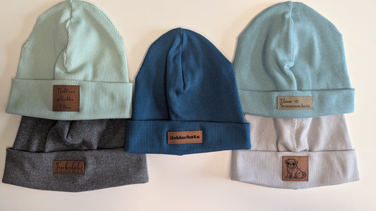 Kindermützen Rippbeanie Rippmütze KU: 44 bis 48 Gr. ca. 74/80/86